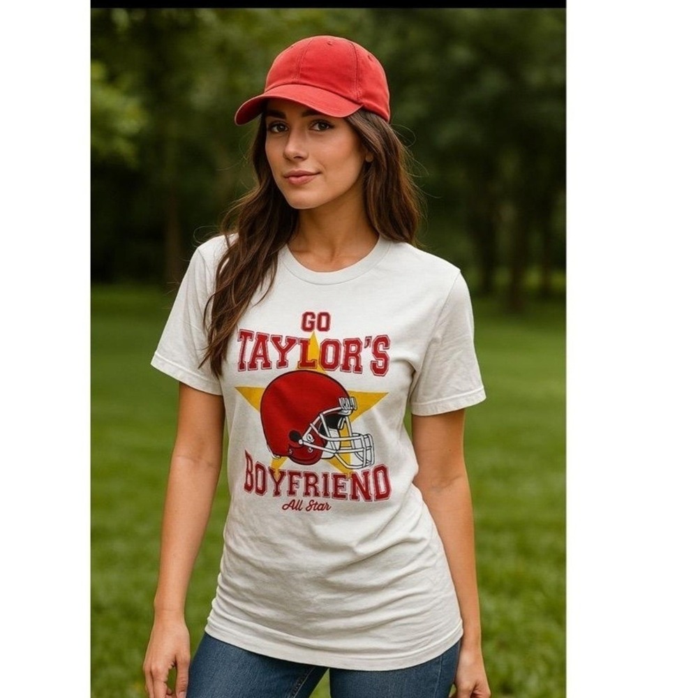Taylor Swift Shirt Bella Canvas Womens L White Short Sleeve Go Taylors Boyfriend